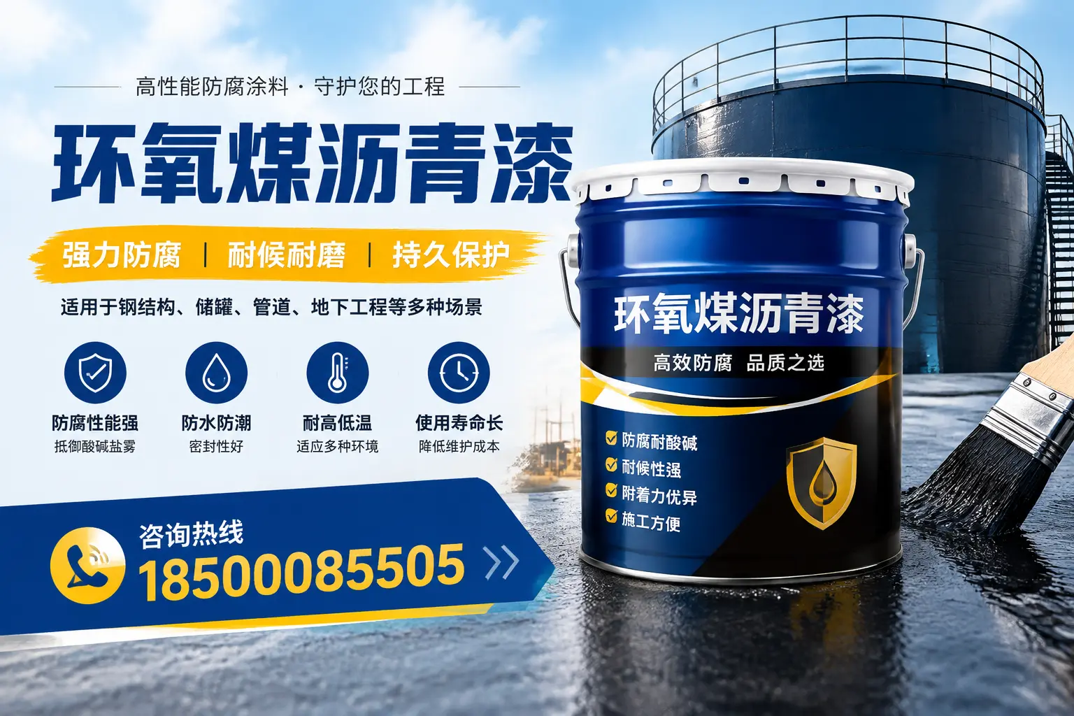 环氧煤沥青漆在工业中的应用，达州企业的选择